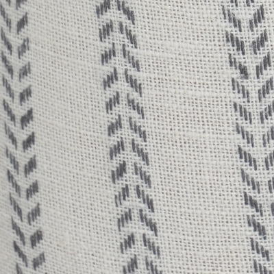 Cotton blend striped white and grey trousers featuring a relaxed fit, soft texture, and functional side pockets, designed for comfort and effortless casual styling.