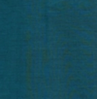 Man wearing a deep teal handloom cotton sarong with light blue stripes at the hem.