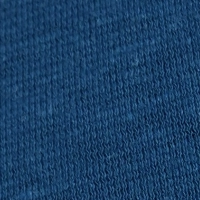 Close-up of a men's heathered deep turquoise cotton jersey layered collar Henley shirt with yellow-green inner collar detail, two buttons, and an embroidered parrot logo.