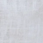 Young girl wearing classic white linen cargo jogger pants with an elasticated drawstring waist and side cargo pockets.