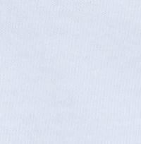 Woman wearing a classic white cotton crew neck t-shirt with a tonal white embroidered logo on the chest.