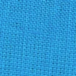 Woman wearing a cerulean blue linen button-back sleeveless crop top