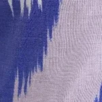 PR0330 BLUE IKAT LEAF PRINT swatch